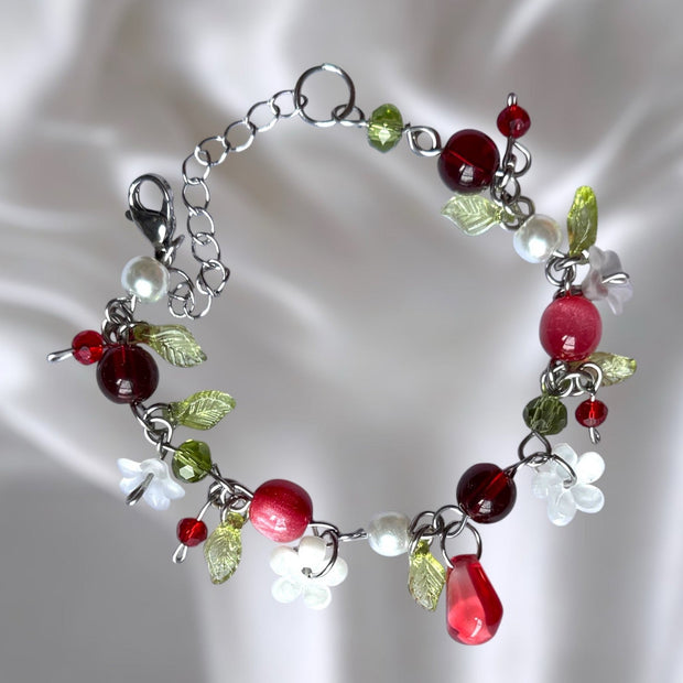 Golden or Silver Stainless Steel Pomegranate Bracelet