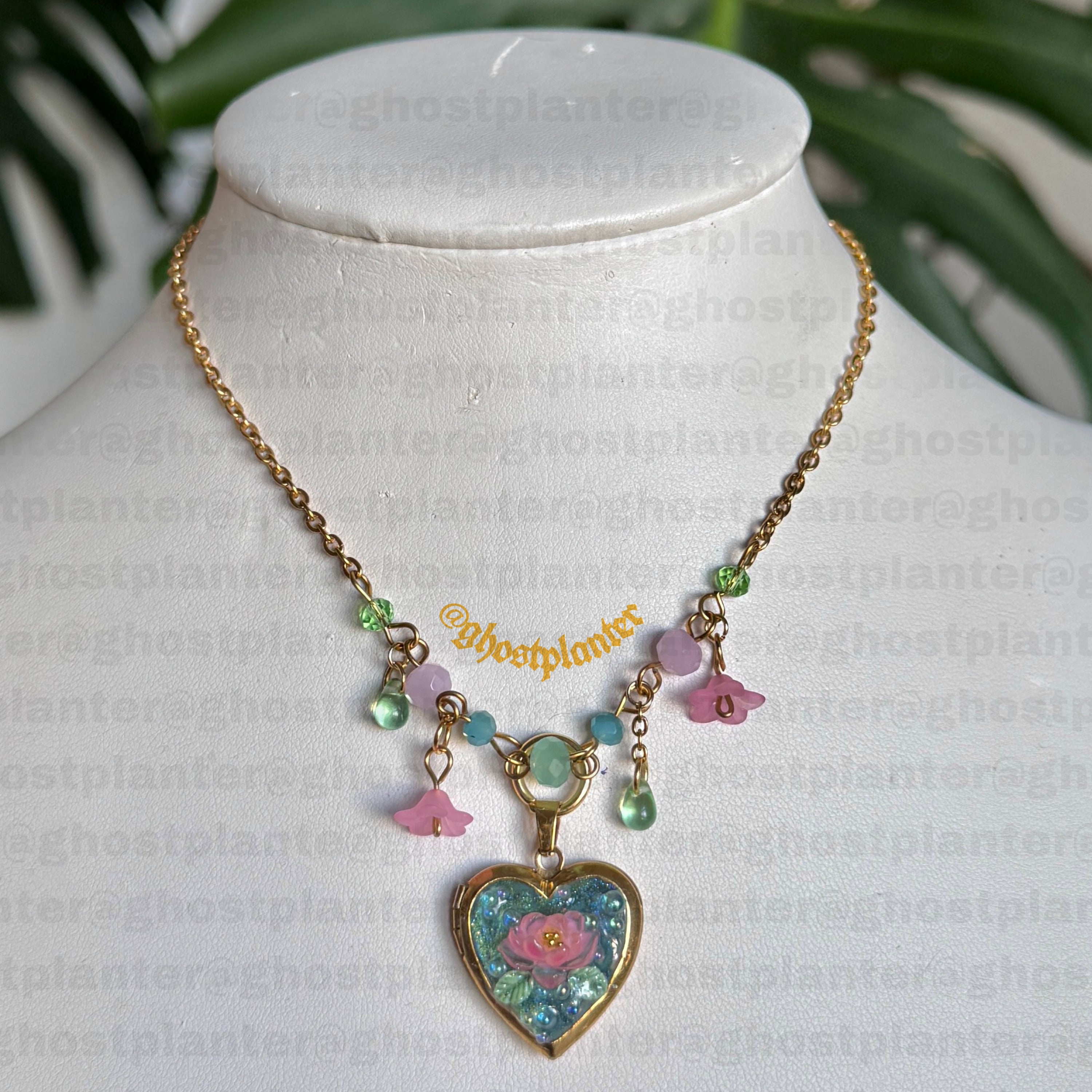 Golden or Silver Stainless Steel Pinterest  Locket Necklaces