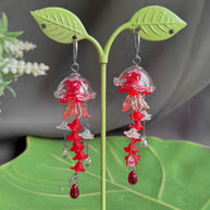 Customizable Steel Jellyfish Earrings Designs 1-6