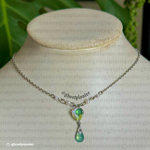 Gold or Silver Steel Moon Friendship Necklace / Single