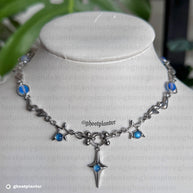 Silver Stainless Steel Simple Jimin Necklace