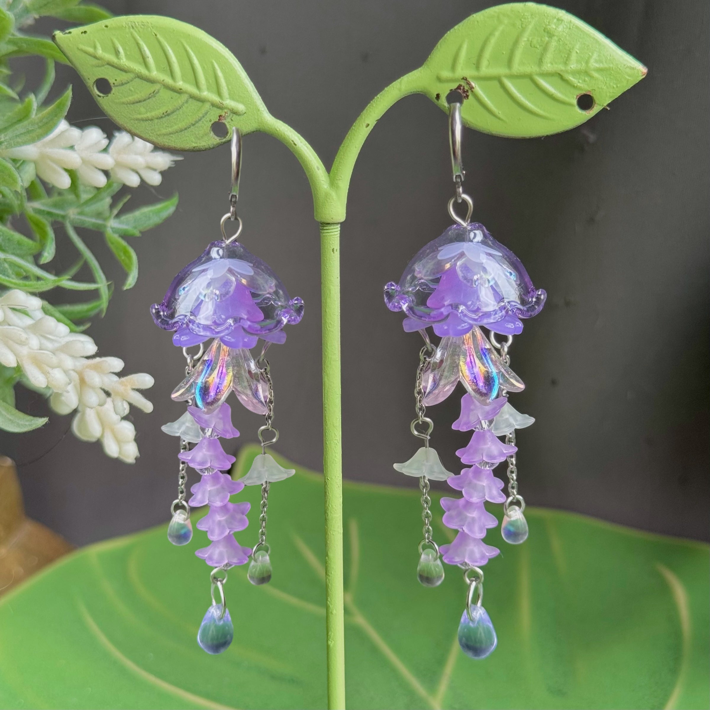 Customizable Steel Jellyfish Earrings Designs 1-6