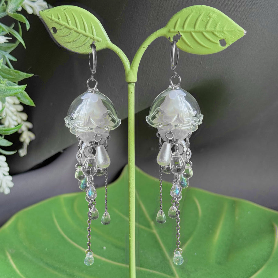 Customizable Steel Jellyfish Earrings Designs 1-6