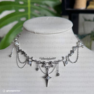 Silver Stainless Steel Jimin Necklace