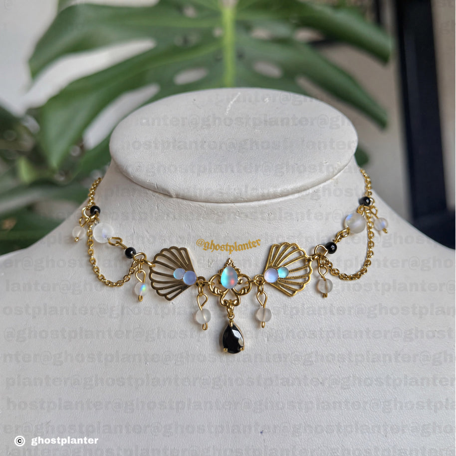 Golden or Silver Stainless Aeluna Steel Choker