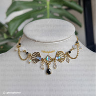 Golden or Silver Stainless Aeluna Steel Choker