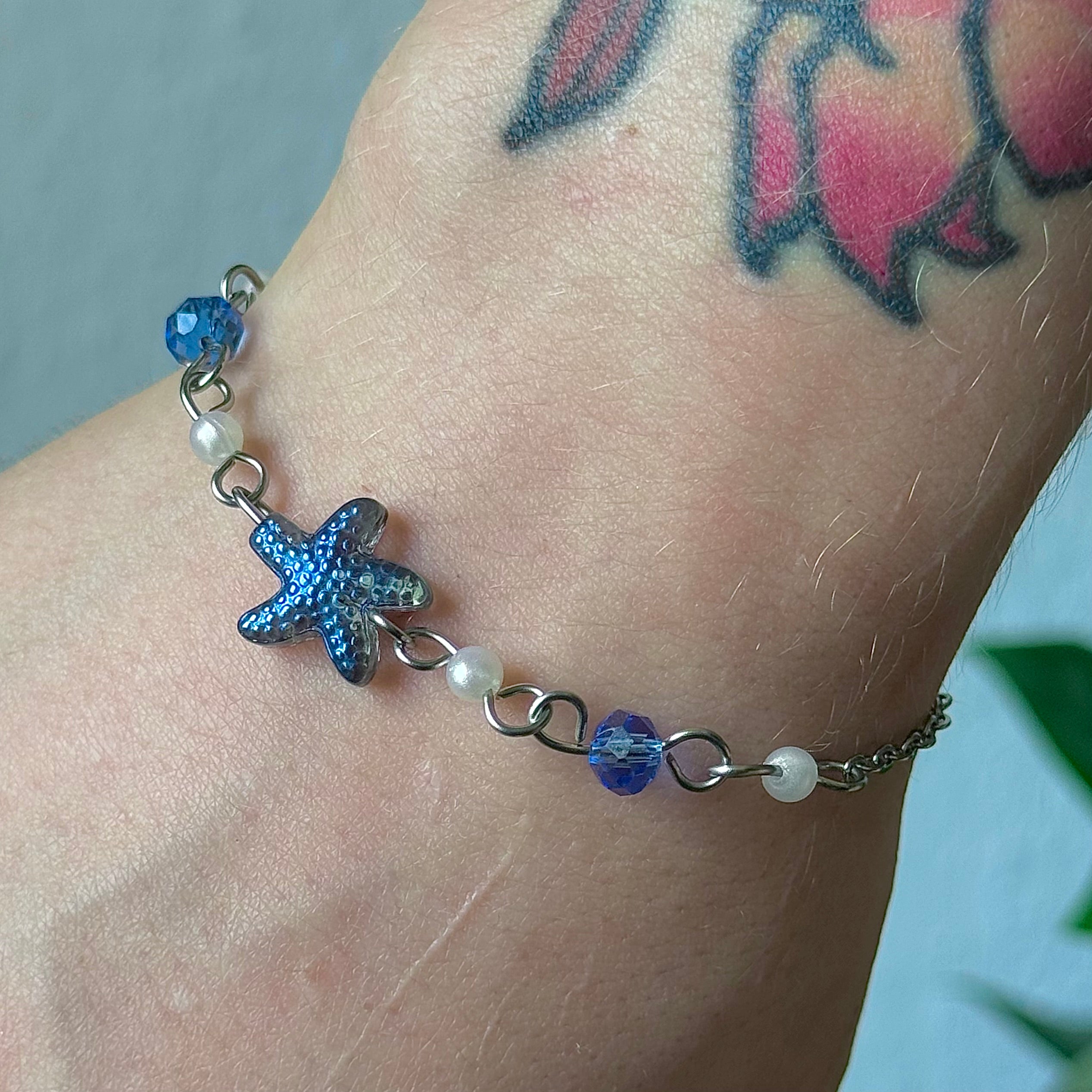 Gold or Silver Steel Starfish Bracelet