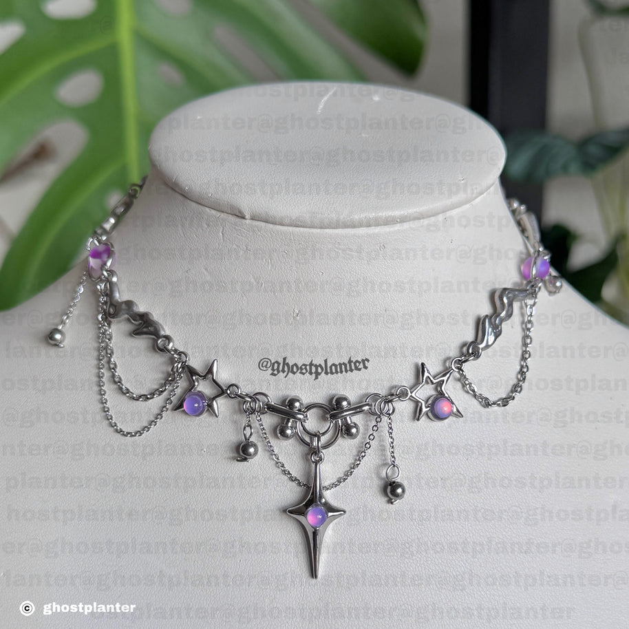Silver Stainless Steel Jimin Necklace