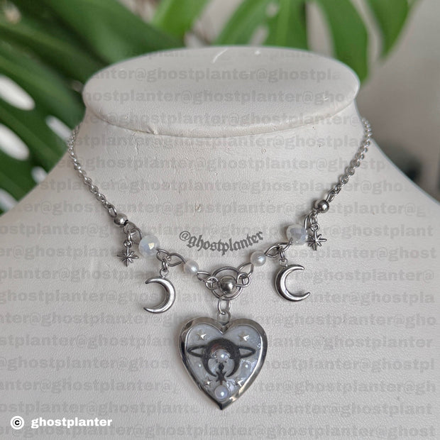 Silver Stainless Steel Locket Necklaces