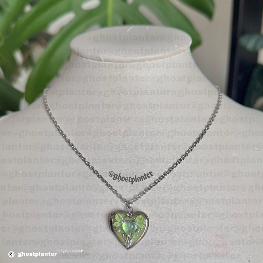 Silver Stainless Steel Locket Necklaces