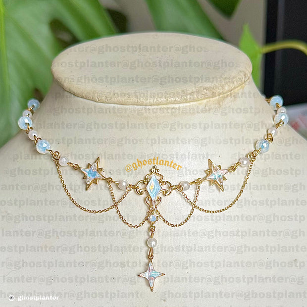 Golden or Silver Steel Jenna Necklace