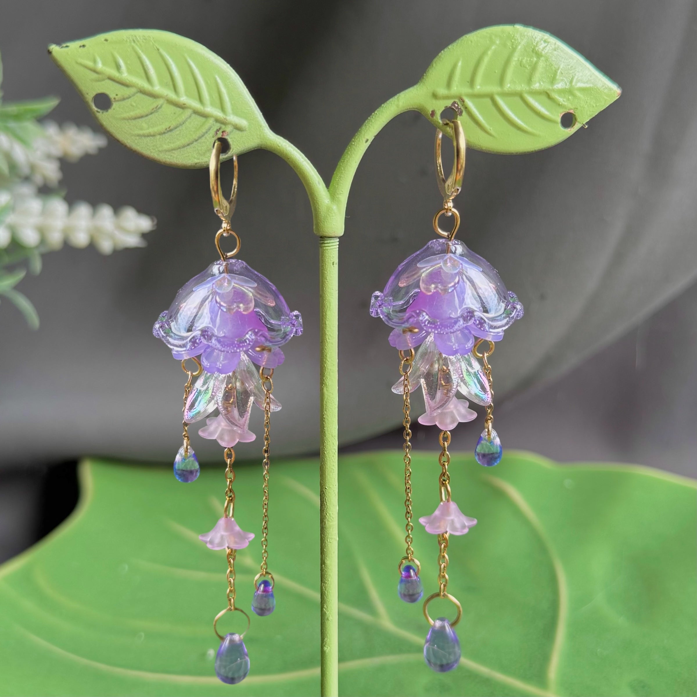 Customizable Steel Jellyfish Earrings Designs 1-6