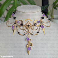 Golden Stainless Steel Diana Necklace
