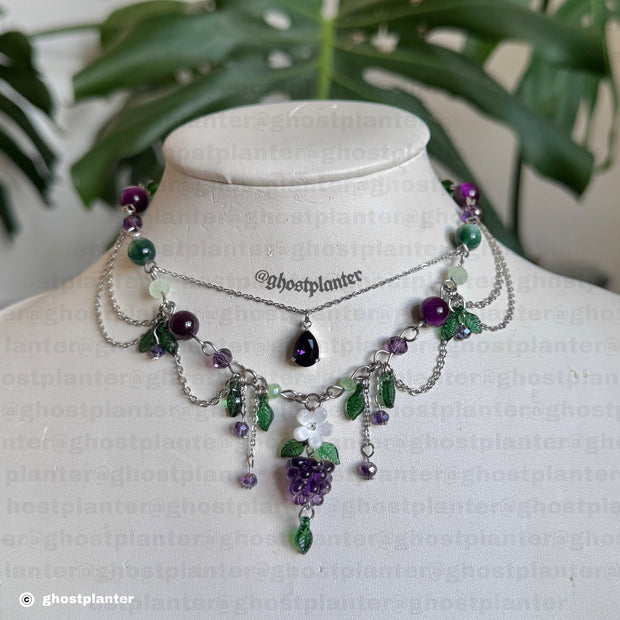 Golden or Silver Stainless Steel Blackberry Necklace
