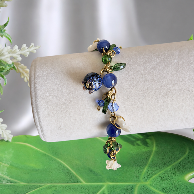 Golden or Silver Stainless Steel Blueberry Bracelet