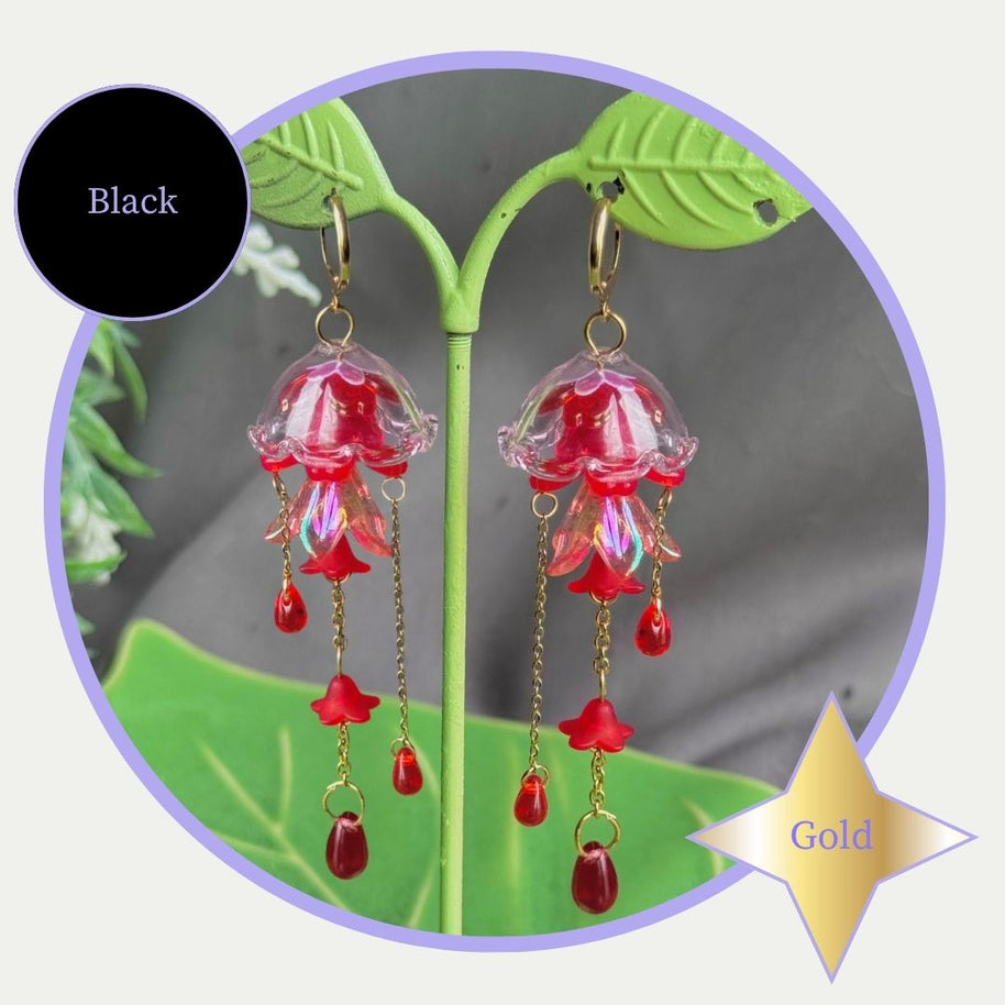 Customizable Steel Jellyfish Earrings Designs 1-6