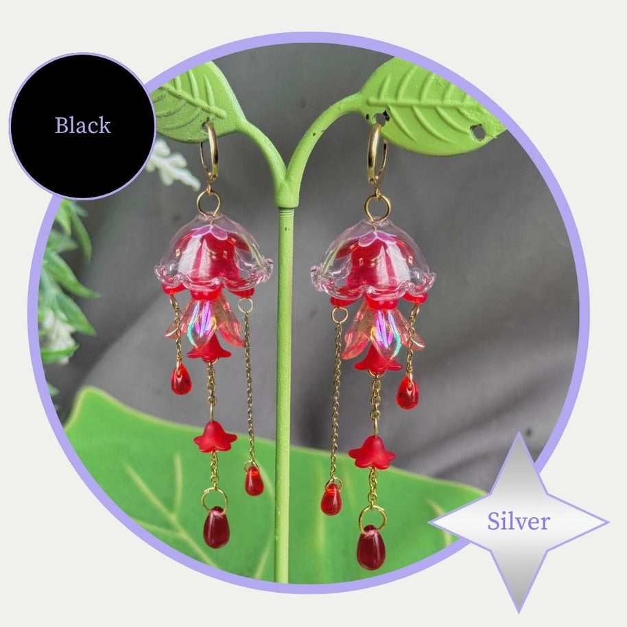 Customizable Steel Jellyfish Earrings Designs 1-6