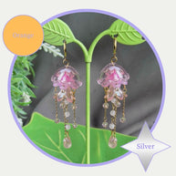 Customizable Steel Jellyfish Earrings Designs 1-6