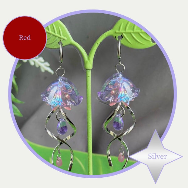 Customizable Steel Jellyfish Earrings Designs 1-6