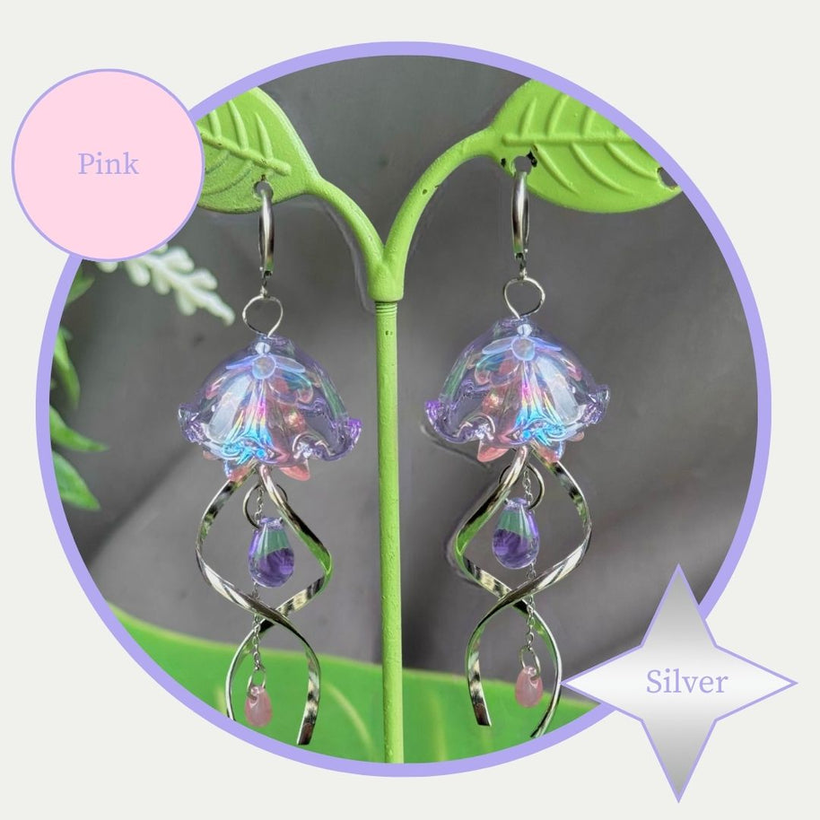 Customizable Steel Jellyfish Earrings Designs 1-6