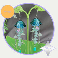 Customizable Steel Jellyfish Earrings Designs 1-6