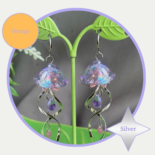 Customizable Steel Jellyfish Earrings Designs 1-6