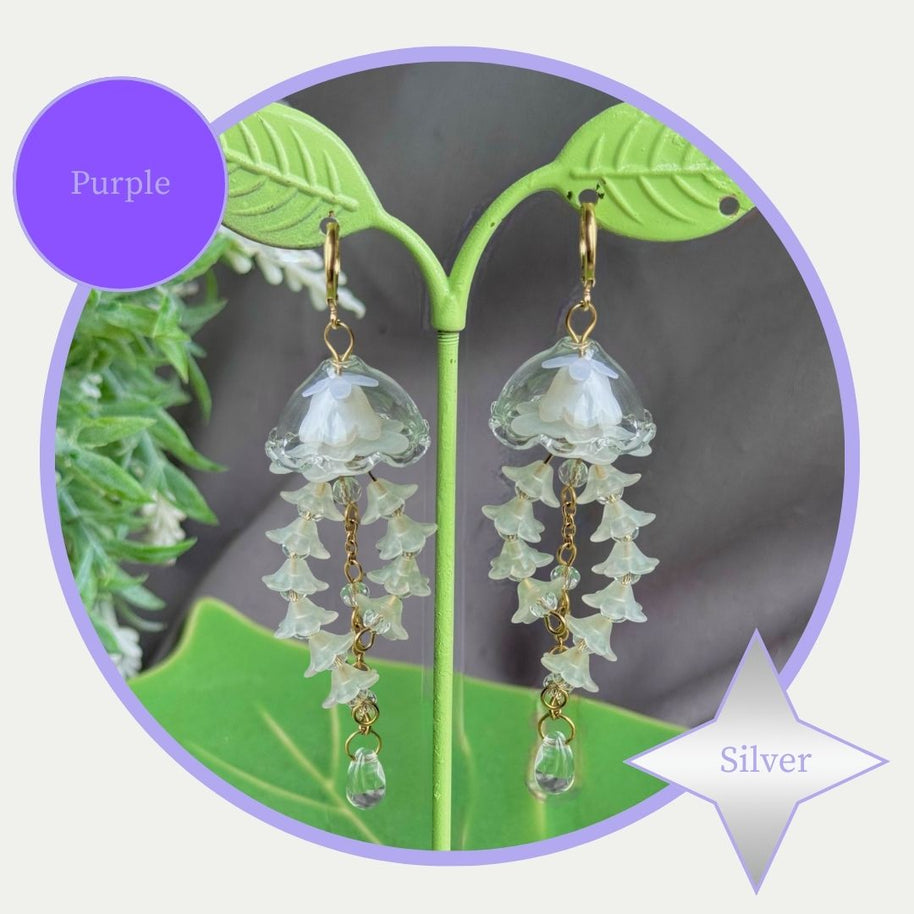 Customizable Steel Jellyfish Earrings Designs 1-6