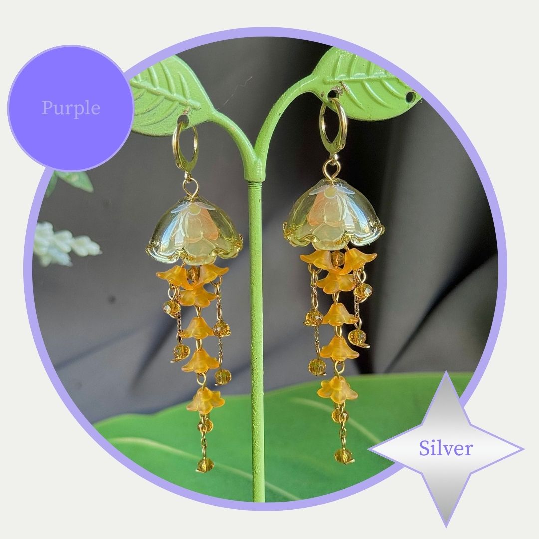 Customizable Steel Jellyfish Earrings Designs 7-8