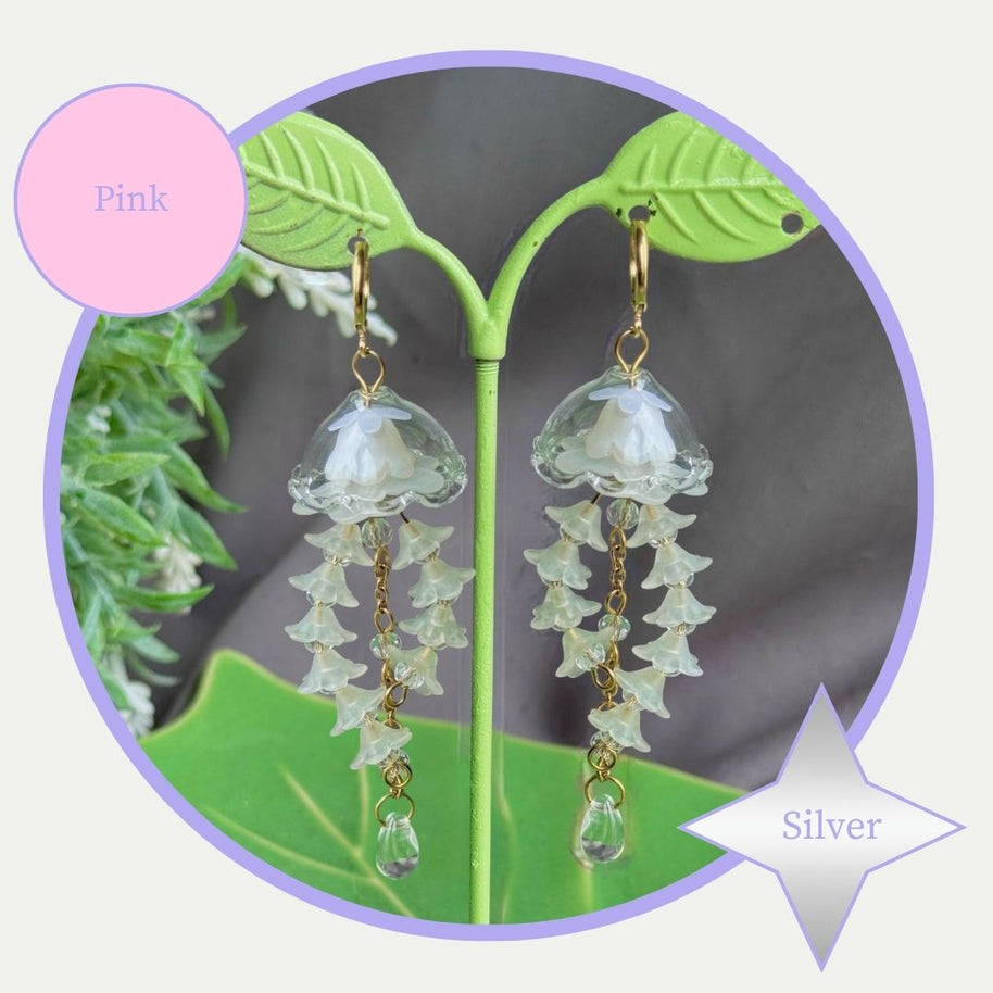 Customizable Steel Jellyfish Earrings Designs 1-6