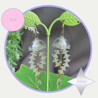 Customizable Steel Jellyfish Earrings Designs 1-6