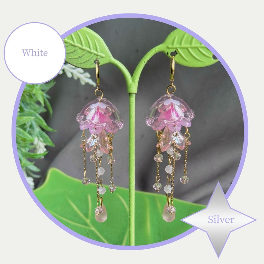 Customizable Steel Jellyfish Earrings Designs 1-6