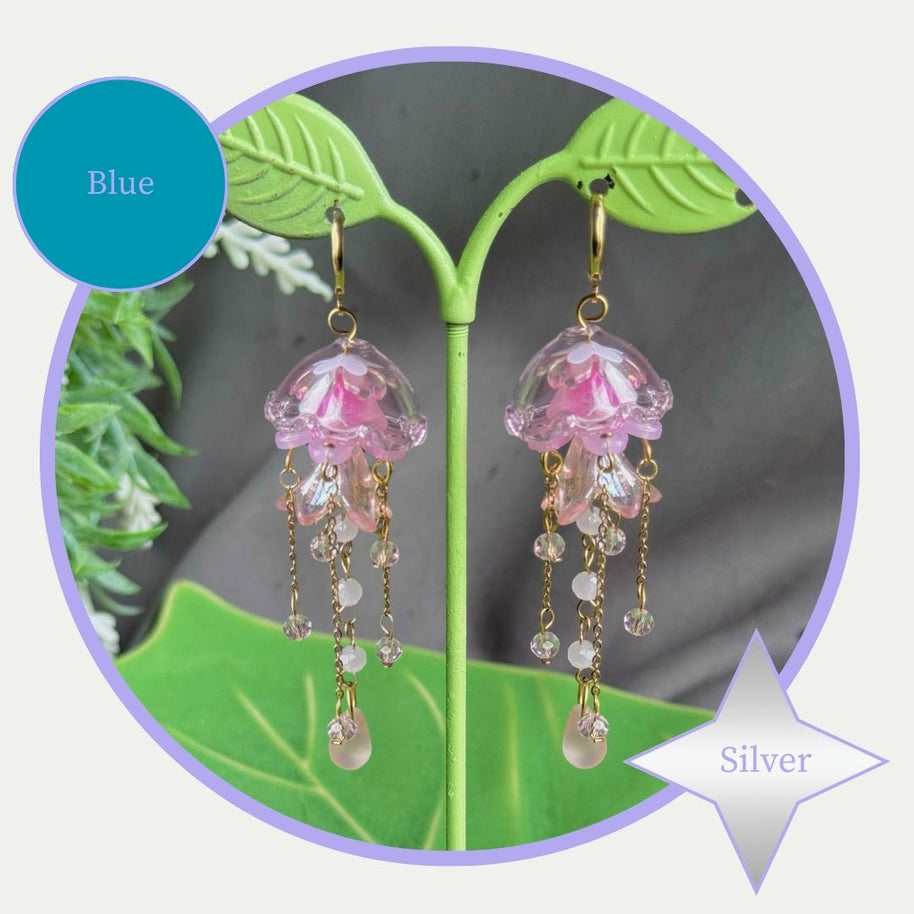 Customizable Steel Jellyfish Earrings Designs 1-6