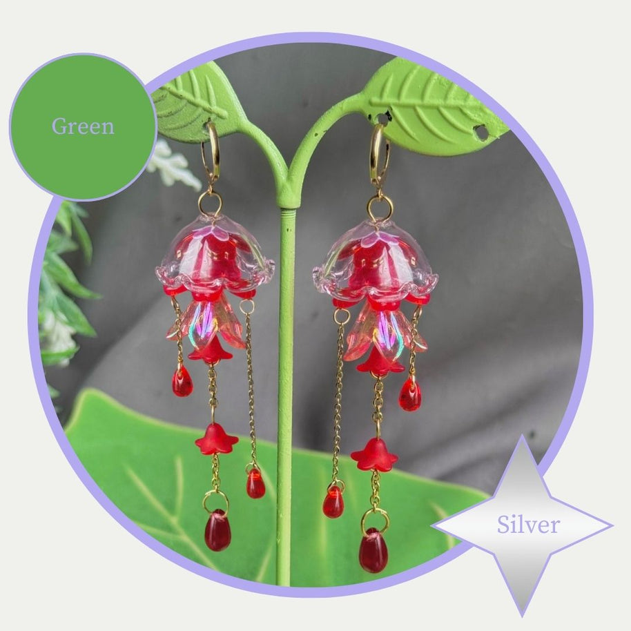 Customizable Steel Jellyfish Earrings Designs 1-6