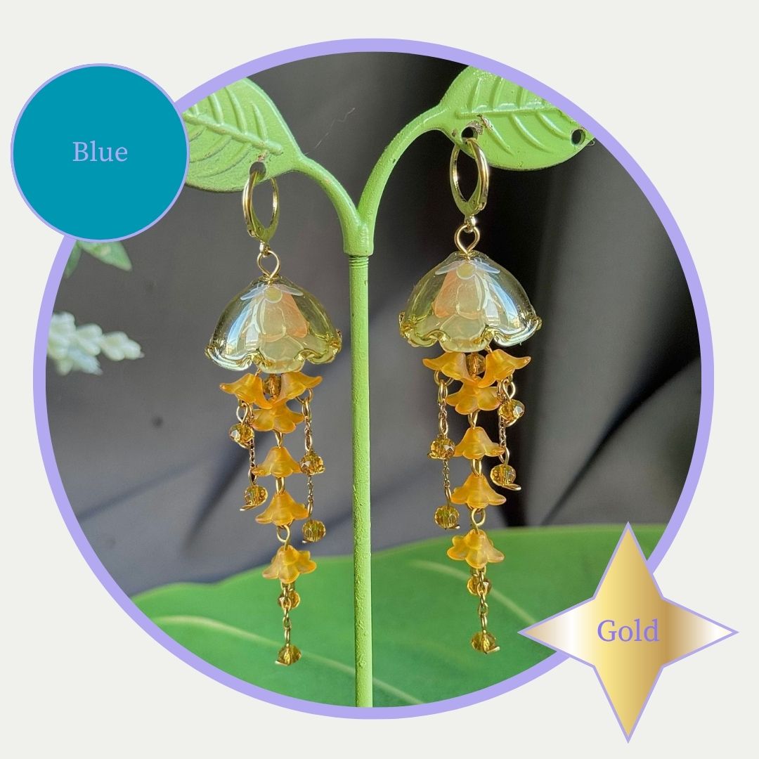 Customizable Steel Jellyfish Earrings Designs 7-8