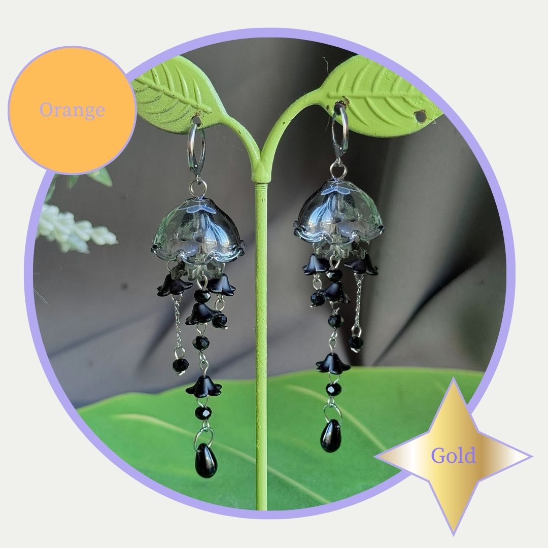 Customizable Steel Jellyfish Earrings Designs 7-8