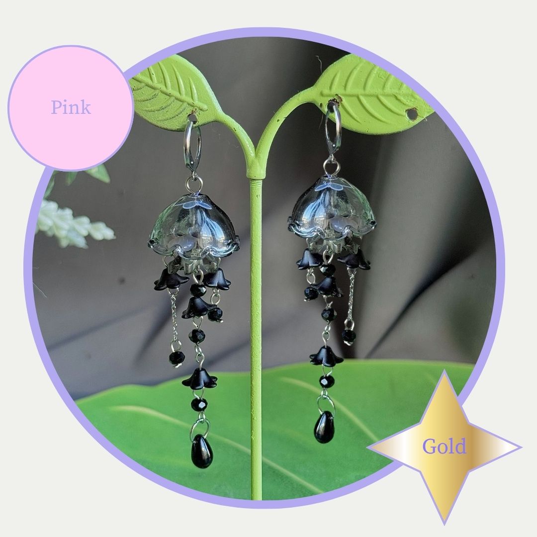 Customizable Steel Jellyfish Earrings Designs 7-8