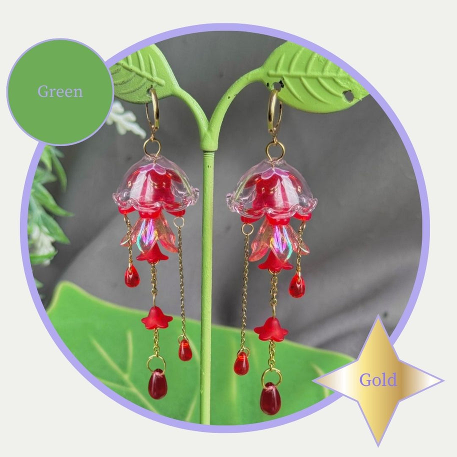 Customizable Steel Jellyfish Earrings Designs 1-6