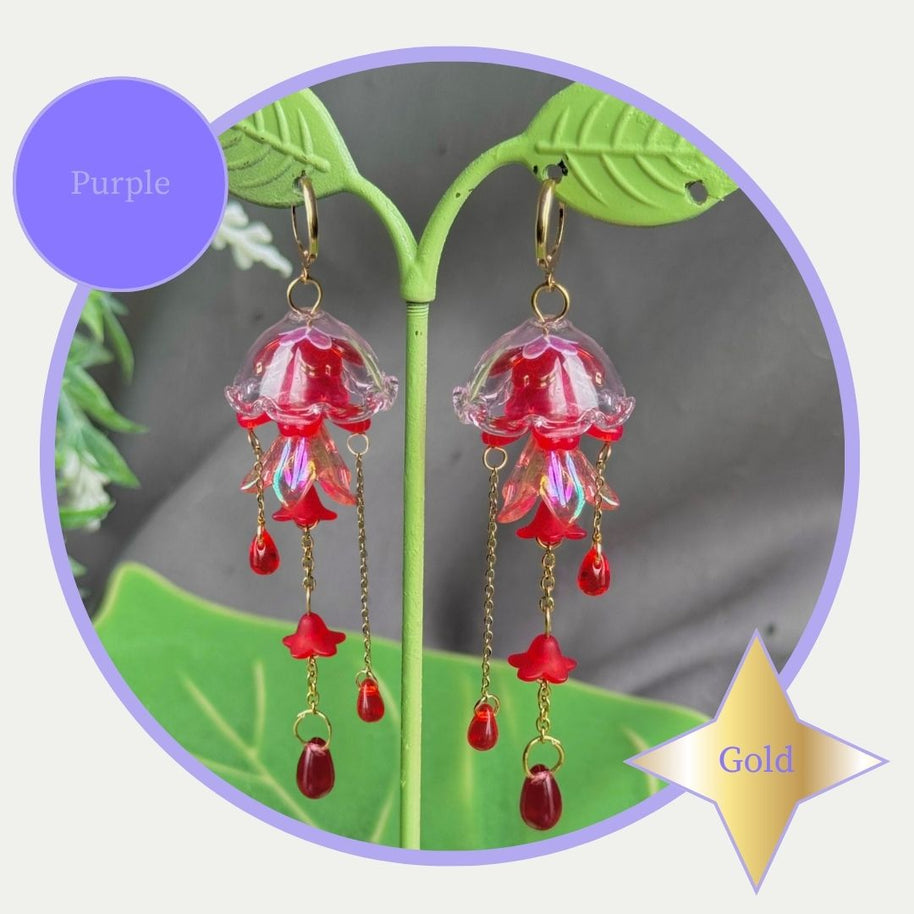 Customizable Steel Jellyfish Earrings Designs 1-6