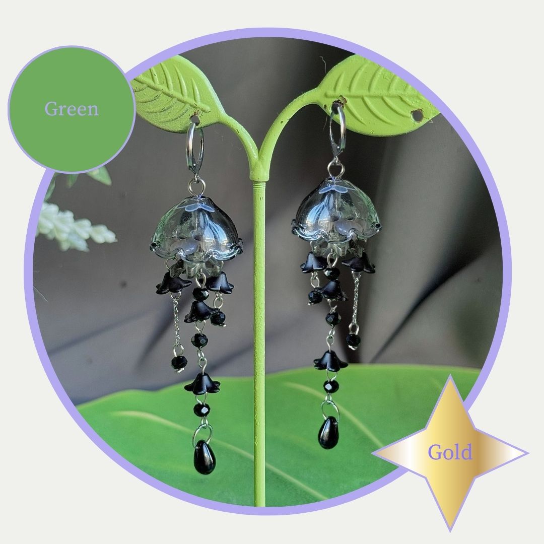Customizable Steel Jellyfish Earrings Designs 7-8