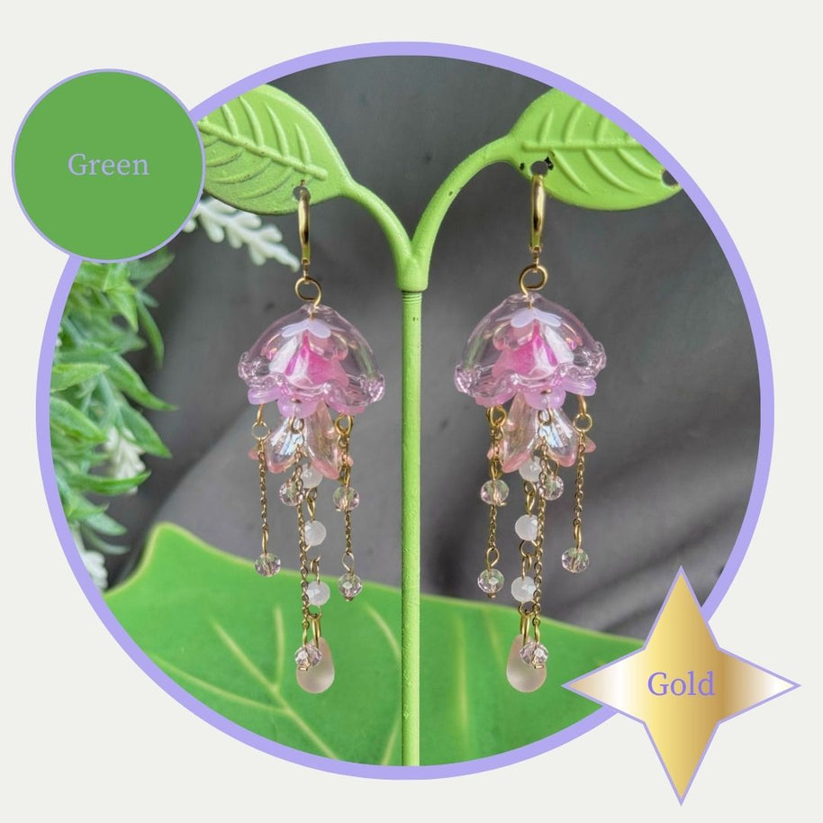 Customizable Steel Jellyfish Earrings Designs 1-6