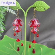 Customizable Steel Jellyfish Earrings Designs 1-6
