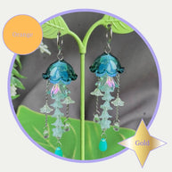 Customizable Steel Jellyfish Earrings Designs 1-6