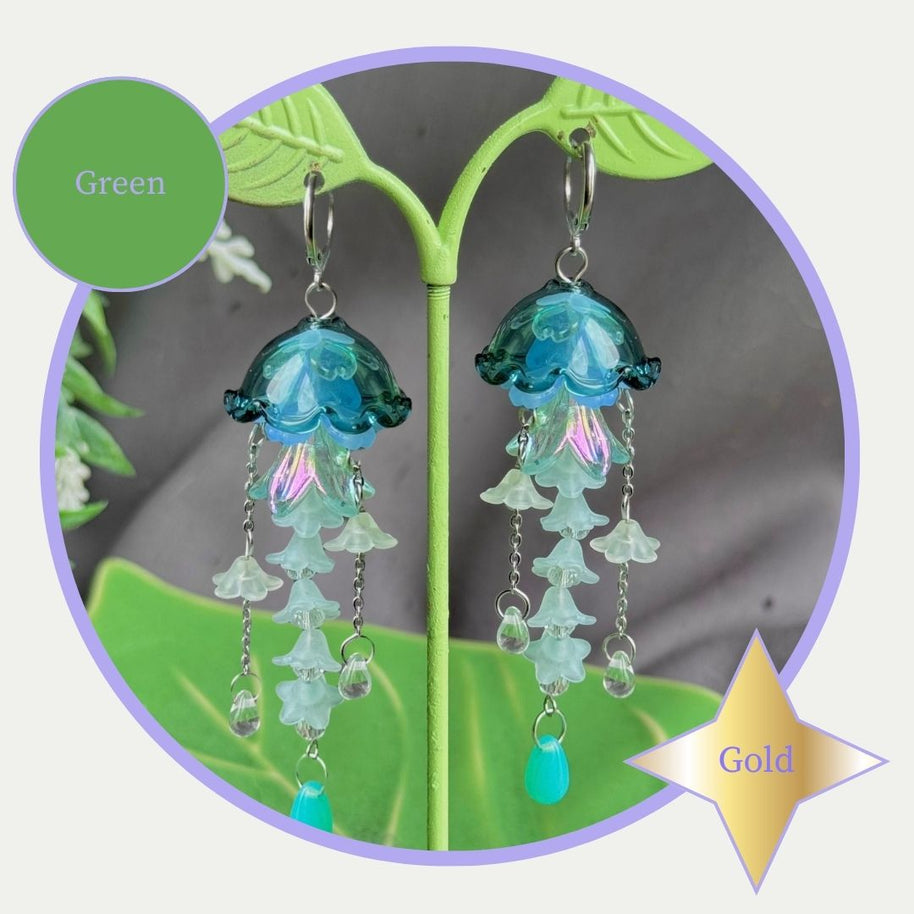 Customizable Steel Jellyfish Earrings Designs 1-6