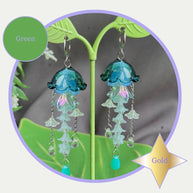 Customizable Steel Jellyfish Earrings Designs 1-6
