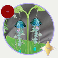 Customizable Steel Jellyfish Earrings Designs 1-6