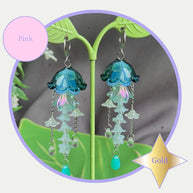 Customizable Steel Jellyfish Earrings Designs 1-6