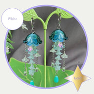 Customizable Steel Jellyfish Earrings Designs 1-6