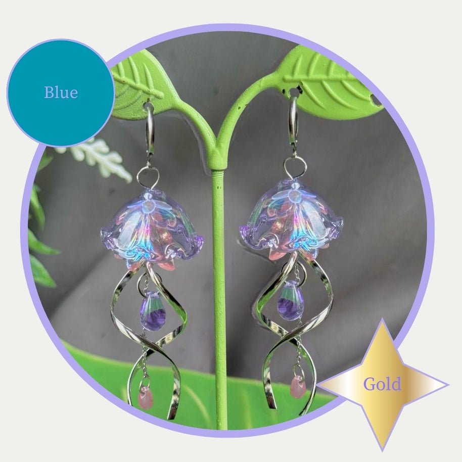 Customizable Steel Jellyfish Earrings Designs 1-6