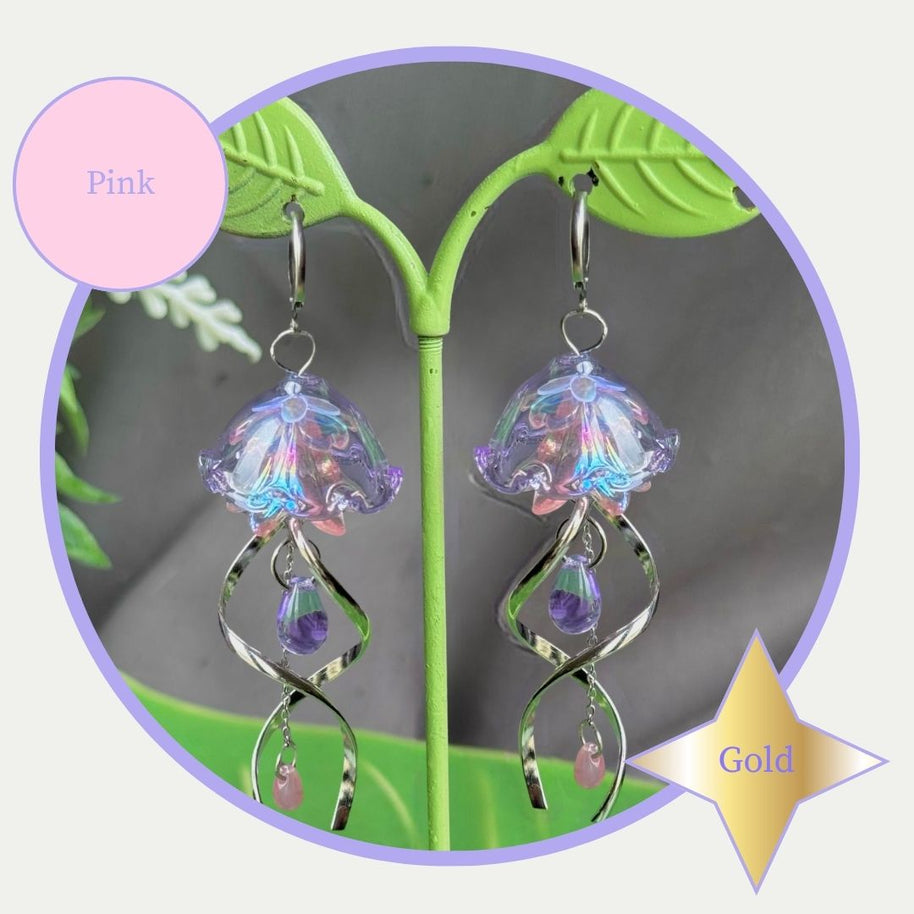 Customizable Steel Jellyfish Earrings Designs 1-6