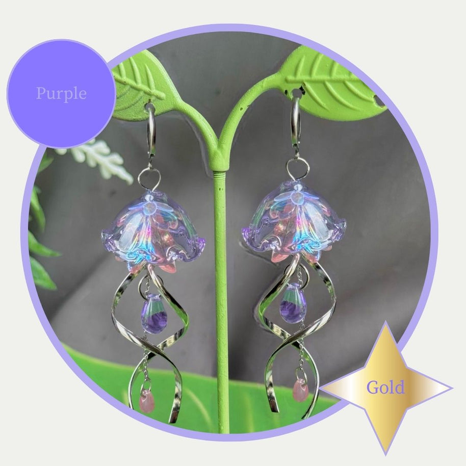 Customizable Steel Jellyfish Earrings Designs 1-6